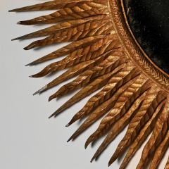 SUPERB LARGE MID 20TH CENTURY FRENCH GILT WOOD SUNBURST MIRROR - 1840502
