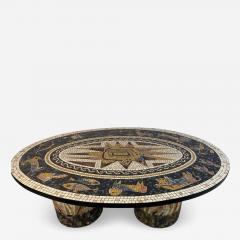 SUPERB MID CENTURY COLORFUL MOSAIC ZODIAC COFFEE TABLE - 1953481