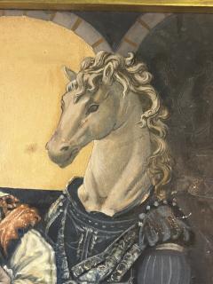 SURREALIST HORSEHEAD KING AND QUEEN PAINTING SIGNED ESPARZA 77 - 3165737