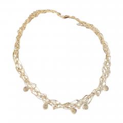 SUSAN FREDA Dainty spun necklace with quartz 23  - 3402256