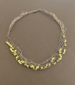 SUSAN FREDA Spun necklace with peridot 24  - 3395831