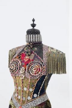 SUSANNA HARDAGE SUSANNA HARDAGE Mannequin with Textile Assemblage Coins and Costume Jewellery - 3677592
