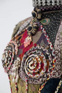 SUSANNA HARDAGE SUSANNA HARDAGE Mannequin with Textile Assemblage Coins and Costume Jewellery - 3677604