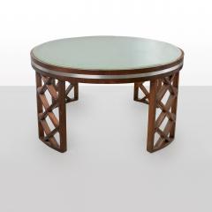 SWEDISH ART DECO COFFEE TABLE WITH LATTICE LEGS - 753154