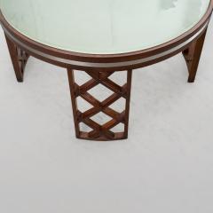 SWEDISH ART DECO COFFEE TABLE WITH LATTICE LEGS - 753156