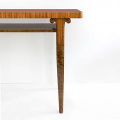 SWEDISH ART DECO ROSEWOOD SANTOS CONSOLE TABLE WITH LACQUERED TOP  - 4311800
