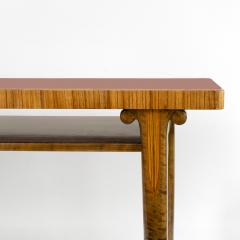 SWEDISH ART DECO ROSEWOOD SANTOS CONSOLE TABLE WITH LACQUERED TOP  - 4311802