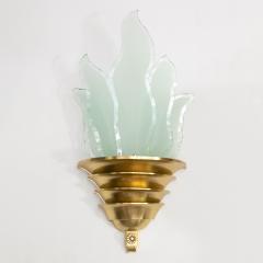 SWEDISH ART DECO SCONCE WITH GLASS FLAMES - 1244465