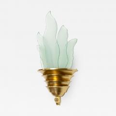 SWEDISH ART DECO SCONCE WITH GLASS FLAMES - 1245424