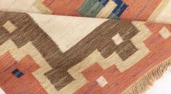 SWEDISH FLAT WEAVE RUG SIGNED BY GK  - 2423055