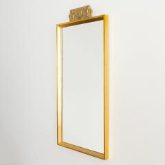 SWEDISH GILT WOOD MIRROR WITH DECORATIVE CARVING - 1233473