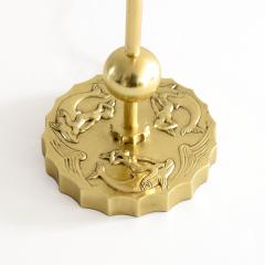 SWEDISH GRACE BRASS LAMP WITH MERMAIDS DOLPHINS - 2341721