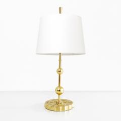 SWEDISH GRACE BRASS LAMP WITH MERMAIDS DOLPHINS - 2341735