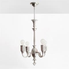 SWEDISH GRACE PEWTER CHANDELIER WITH 4 ARMS SWEDEN 1930 - 1613127