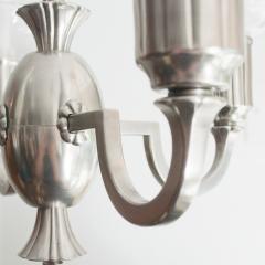 SWEDISH GRACE PEWTER CHANDELIER WITH 4 ARMS SWEDEN 1930 - 1613132