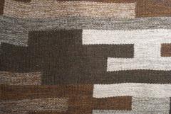 SWEDISH MID CENTURY FLAT WEAVE RUG IN HEATHERED WOOL  - 744287