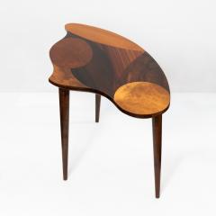 SWEDISH MID CENTURY MARQUETRY 3 LEGGED OCCASIONAL TABLE - 2526151