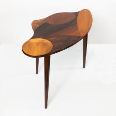 SWEDISH MID CENTURY MARQUETRY 3 LEGGED OCCASIONAL TABLE - 2526152