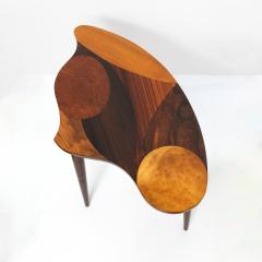 SWEDISH MID CENTURY MARQUETRY 3 LEGGED OCCASIONAL TABLE - 2526153