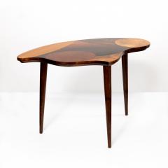 SWEDISH MID CENTURY MARQUETRY 3 LEGGED OCCASIONAL TABLE - 2526159
