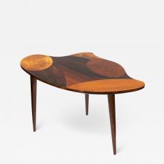 SWEDISH MID CENTURY MARQUETRY 3 LEGGED OCCASIONAL TABLE - 2526969