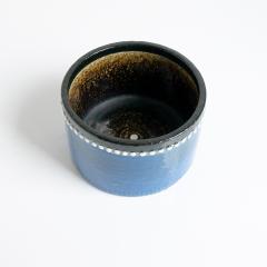 SYLVIA LEUCHOVIOUS SCANDINAVIAN MODERN SYLVIA LEUCHOVIUS VASE AND BOWL IN BLUE RORSTRAND SWEDEN - 4493338