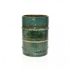 SYLVIA LEUCHOVIOUS TWO SYLVIA LEUCHOVIOUS GREEN GLAZED VASES RORSTRAND SWEDEN - 1189758