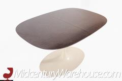 Saarinen Style Mid Century Oval Laminate Top Tulip Pedestal Dining Table - 2577769