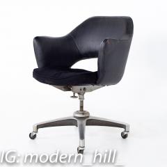 Saarinen Style Mid Century Wheeled Desk Chair - 2574717