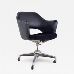 Saarinen Style Mid Century Wheeled Desk Chair - 2576430
