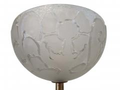 Sabino Fine Italian Modern Parchment Brass and Glass Floor Lamp 1950s - 4639704
