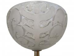 Sabino Fine Italian Modern Parchment Brass and Glass Floor Lamp 1950s - 4639709
