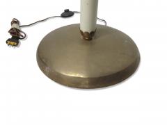 Sabino Fine Italian Modern Parchment Brass and Glass Floor Lamp 1950s - 4639712