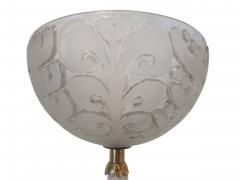 Sabino Fine Italian Modern Parchment Brass and Glass Floor Lamp 1950s - 4639713