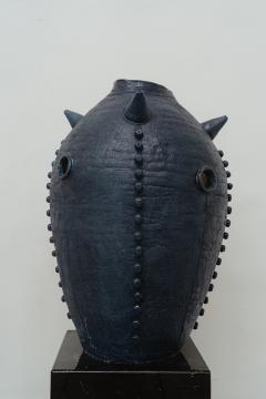 Sabino Guisu Blue Receptacle Egg ceramic vessel vase - 4493842