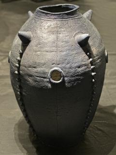 Sabino Guisu Blue Receptacle Egg ceramic vessel vase - 4493854