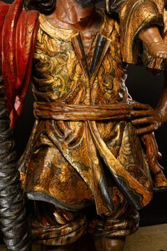 Saint Christopher with the Christ Child Polychromed wood - 4492133