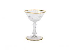 Saint Louis Crystal Gilt Gold Tableware Glassware Service 12 People - 2942149