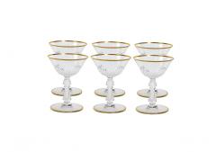 Saint Louis Crystal Gilt Gold Tableware Glassware Service 12 People - 2942150