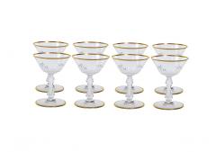 Saint Louis Crystal Gilt Gold Tableware Glassware Service 12 People - 2942152