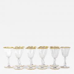 Saint Louis Crystal Gold Trim Tableware Service 12 People - 2948922