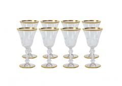 Saint Louis Crystal Gold Trim Tableware Service 12 People - 2942109