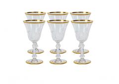 Saint Louis Crystal Gold Trim Tableware Service 12 People - 2942110