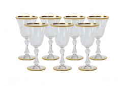 Saint Louis Crystal Gold Trim Tableware Service 12 People - 2942112