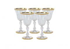 Saint Louis Crystal Gold Trim Tableware Service 12 People - 2942116