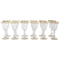 Saint Louis Crystal Gold Trim Tableware Service 12 People - 2942122