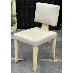 Sally Sirkin Lewis Art Deco Style J Robert Scott Leather Side Chair - 2893061