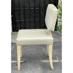 Sally Sirkin Lewis Art Deco Style J Robert Scott Leather Side Chair - 2893067