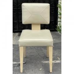 Sally Sirkin Lewis Art Deco Style J Robert Scott Leather Side Chair - 2893069