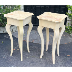 Sally Sirkin Lewis Modern Sally Sirkin Lewis for J Robert Scott Shagreen Side Tables a Pair - 2997192